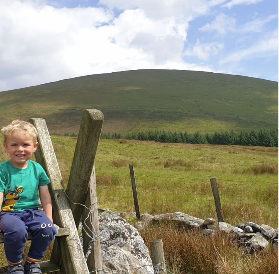 Child on the farm